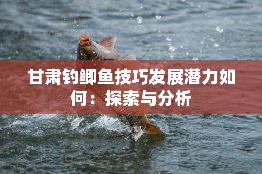 甘肃钓鲫鱼技巧发展潜力如何：探索与分析