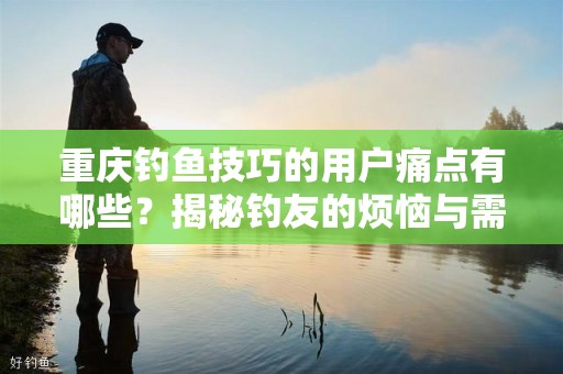 重庆钓鱼技巧的用户痛点有哪些？揭秘钓友的烦恼与需求