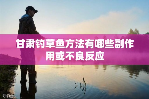 甘肃钓草鱼方法有哪些副作用或不良反应