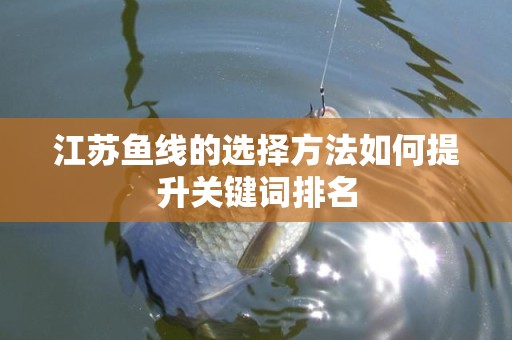 江苏鱼线的选择方法如何提升关键词排名