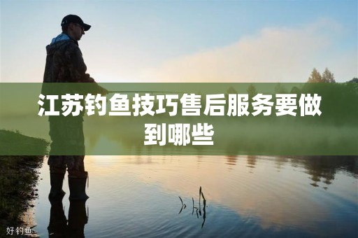 江苏钓鱼技巧售后服务要做到哪些