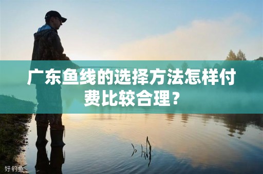 广东鱼线的选择方法怎样付费比较合理？