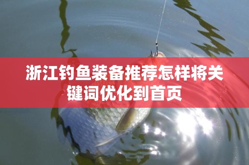 浙江钓鱼装备推荐怎样将关键词优化到首页