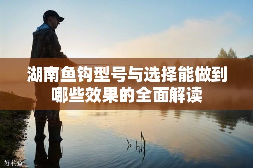 湖南鱼钩型号与选择能做到哪些效果的全面解读
