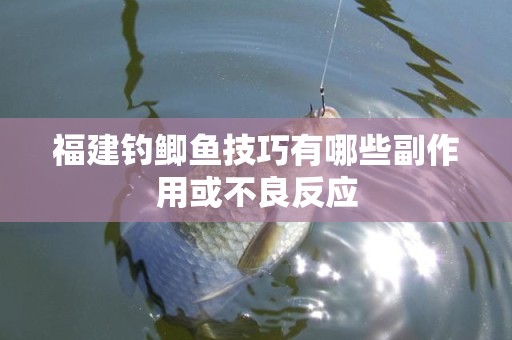 福建钓鲫鱼技巧有哪些副作用或不良反应