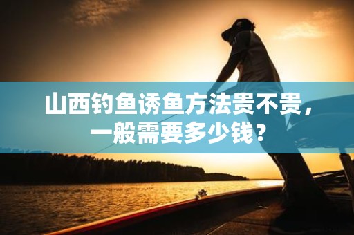 山西钓鱼诱鱼方法贵不贵，一般需要多少钱？
