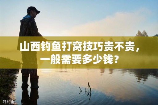 山西钓鱼打窝技巧贵不贵，一般需要多少钱？