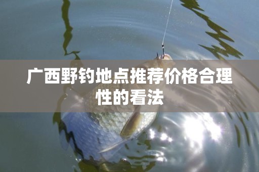 广西野钓地点推荐价格合理性的看法