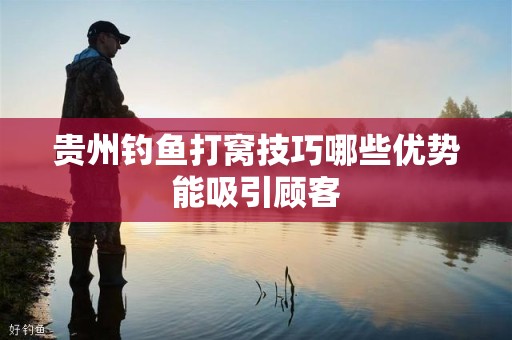 贵州钓鱼打窝技巧哪些优势能吸引顾客