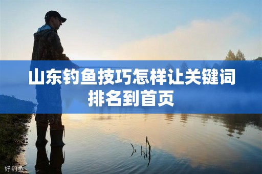 山东钓鱼技巧怎样让关键词排名到首页