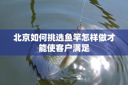 北京如何挑选鱼竿怎样做才能使客户满足