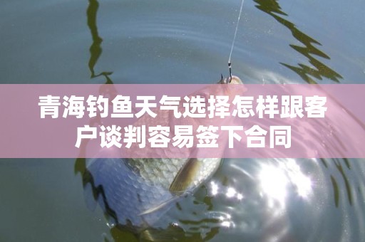 青海钓鱼天气选择怎样跟客户谈判容易签下合同