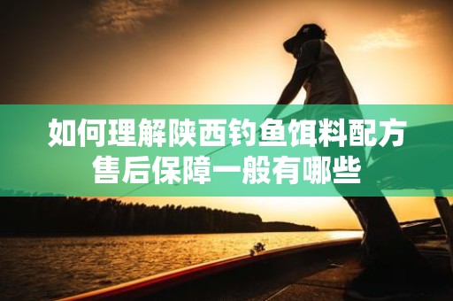 如何理解陕西钓鱼饵料配方售后保障一般有哪些