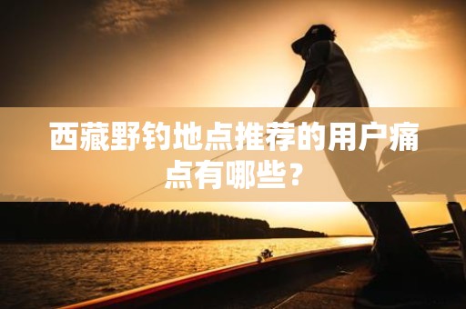 西藏野钓地点推荐的用户痛点有哪些？