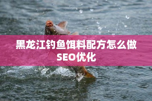 黑龙江钓鱼饵料配方怎么做SEO优化