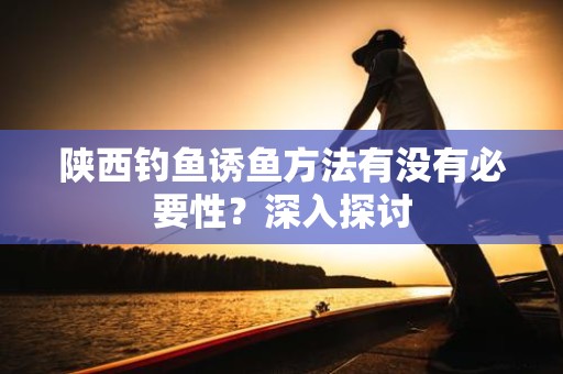 陕西钓鱼诱鱼方法有没有必要性？深入探讨