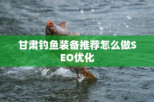 甘肃钓鱼装备推荐怎么做SEO优化