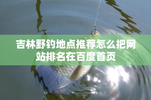 吉林野钓地点推荐怎么把网站排名在百度首页