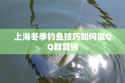 上海冬季钓鱼技巧如何做QQ群营销