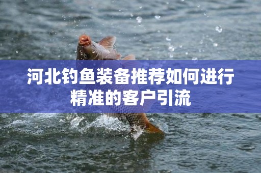 河北钓鱼装备推荐如何进行精准的客户引流