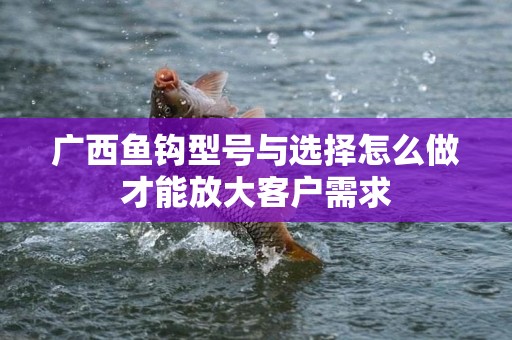 广西鱼钩型号与选择怎么做才能放大客户需求